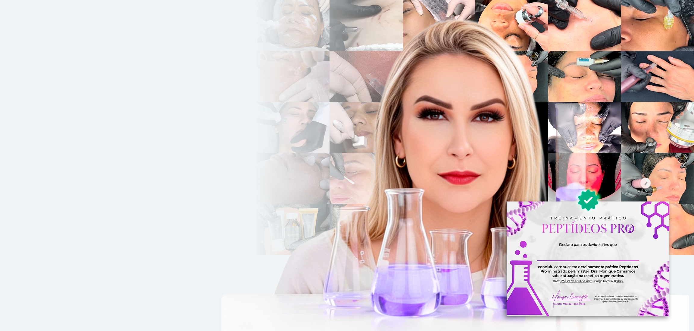 Treinamento Prático Peptídeos Pro com Monique Camargos